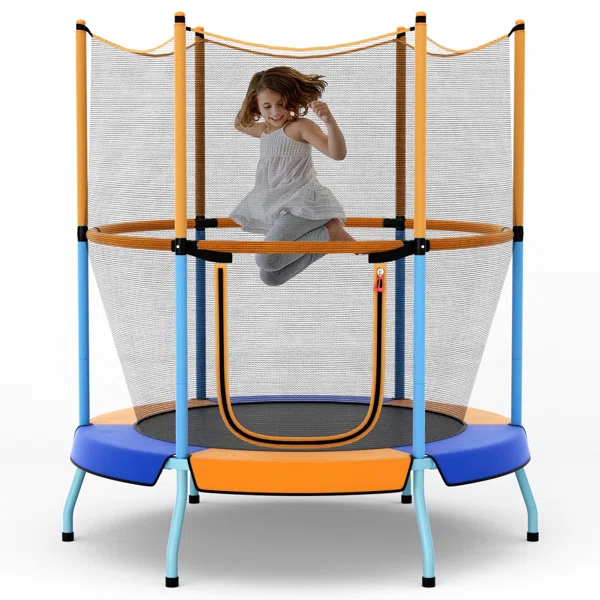 Costway+Round+Kid+_+Toddler+Trampoline-98426306